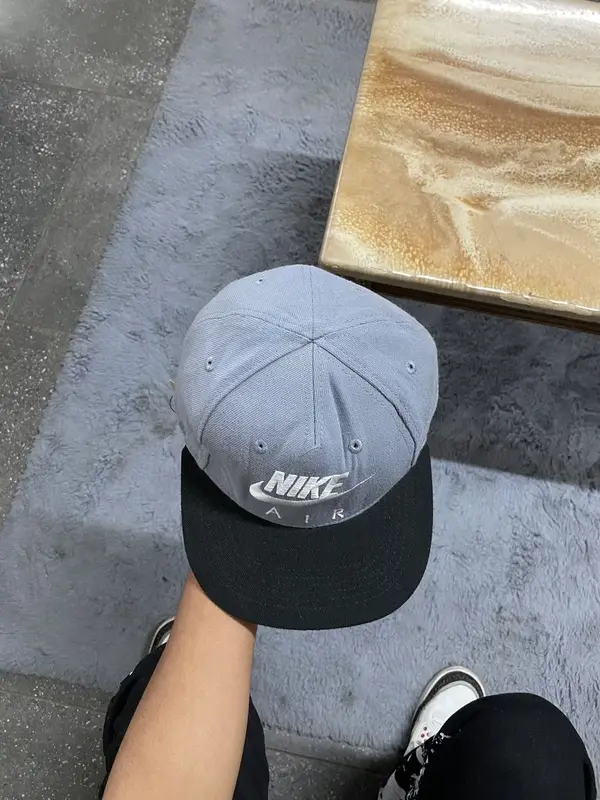 Grey & Black Nike Snapback