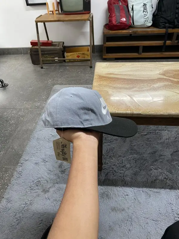 Grey & Black Nike Snapback