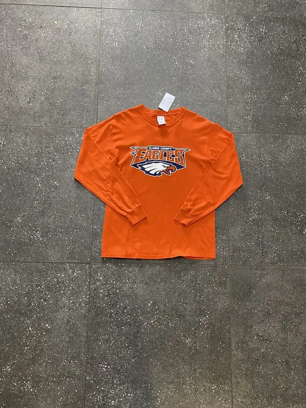  Orange Clarke County Eagles Long Sleeve - Medium