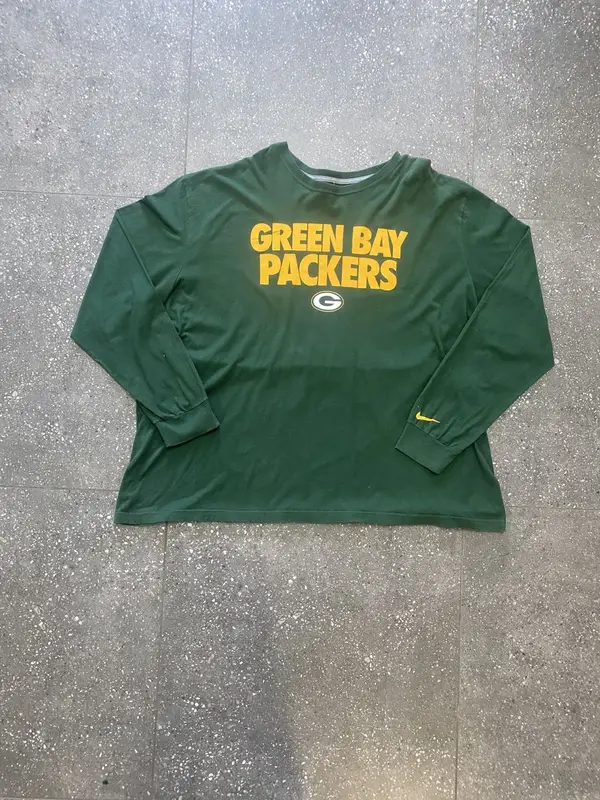 Nike Nike Green NFL Bay Packers Long Sleeve Tshirt - XXXXL