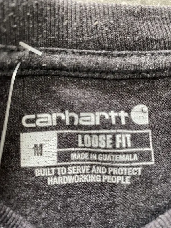 Grey Loose Fit Carhartt Long Sleeve Tshirt - Medium