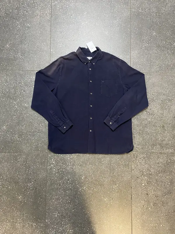 Lacoste Dark Blue Lacoste Button Down Shirt - Extra Large