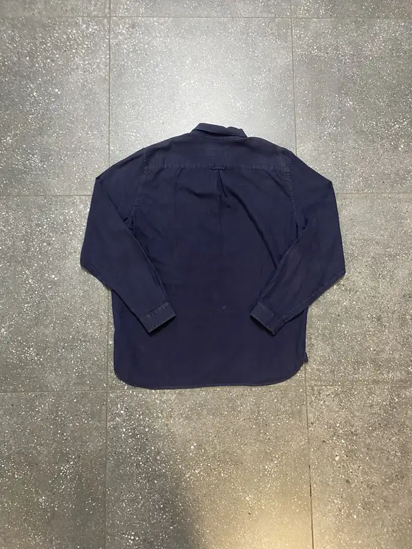 Dark Blue Lacoste Button Down Shirt - Extra Large