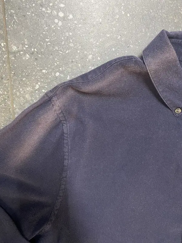 Dark Blue Lacoste Button Down Shirt - Extra Large