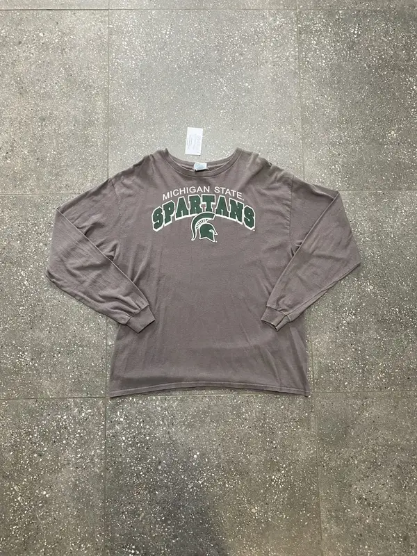  Brown Michigan State Spartans Long Sleeve - Extra Large