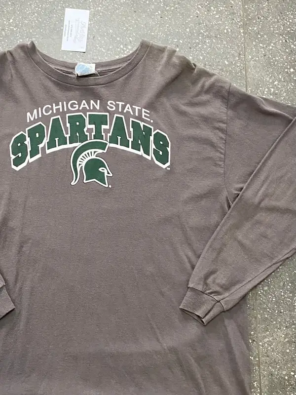 Brown Michigan State Spartans Long Sleeve - Extra Large