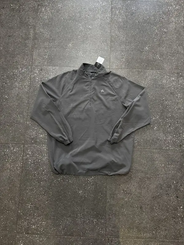 Adidas Vintage Grey Adidas Windbreaker - Large