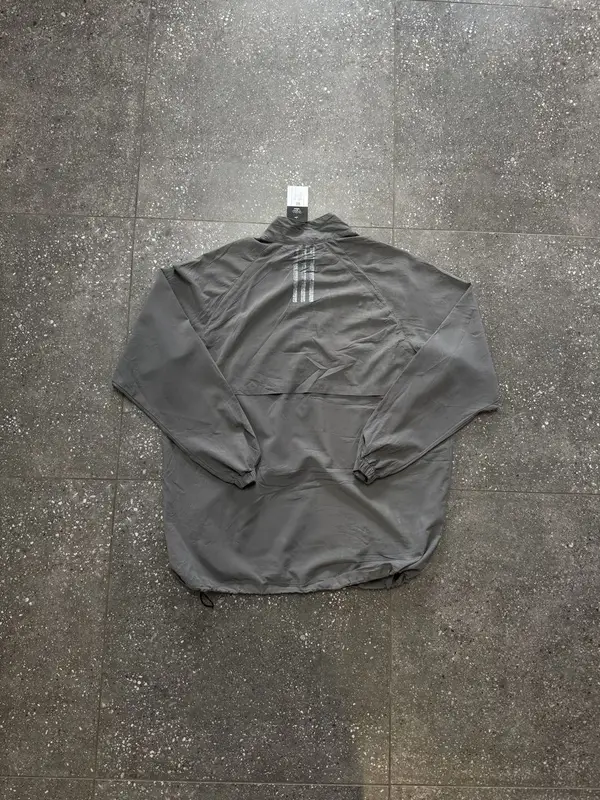 Vintage Grey Adidas Windbreaker - Large
