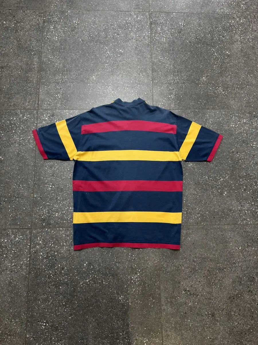 Navy/Red Paul Shark Golf Shirt-Large