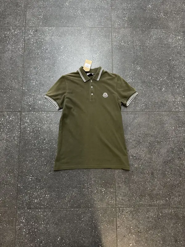  Green Moncler Golf Shirt - Small