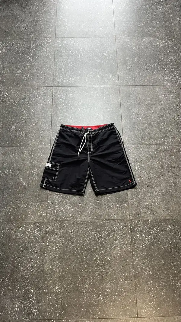 Ralph Lauren Vintage Black Polo Ralph Lauren Shorts - Extra Large (38-40)