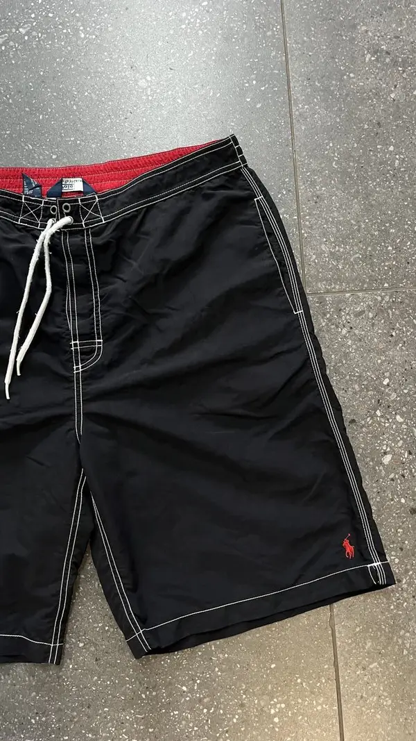Vintage Black Polo Ralph Lauren Shorts - Extra Large (38-40)