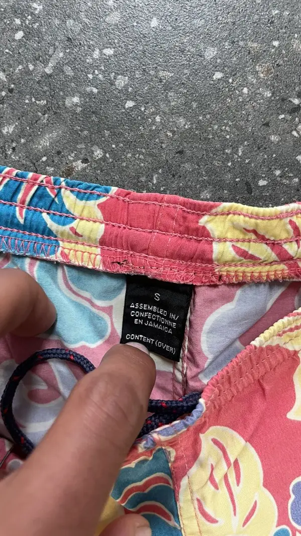 Vintage Peach, Blue & Yellow Patagonia Shorts - Small