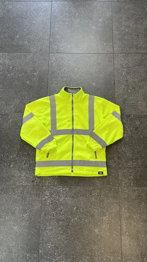 Dickies Green Dickies Hi-Vis Fleece Jacket - Medium