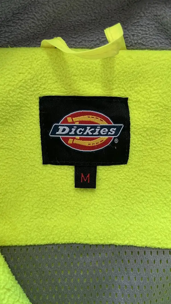 Green Dickies Hi-Vis Fleece Jacket - Medium