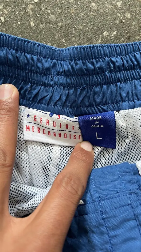 Vintage Red & Blue Chichago Cubs Swim Shorts - Large (38 x 40)