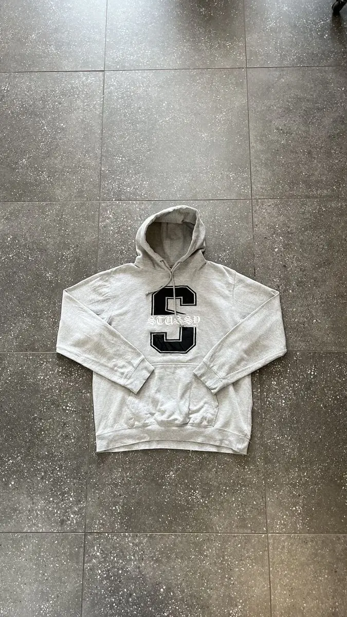 Stussy Vintage Grey Stussy Hoodie - Extra Large