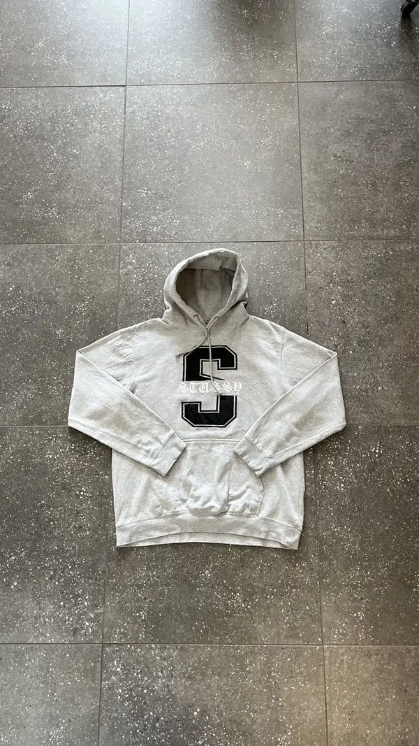 Stussy Vintage Grey Stussy Hoodie - Extra Large
