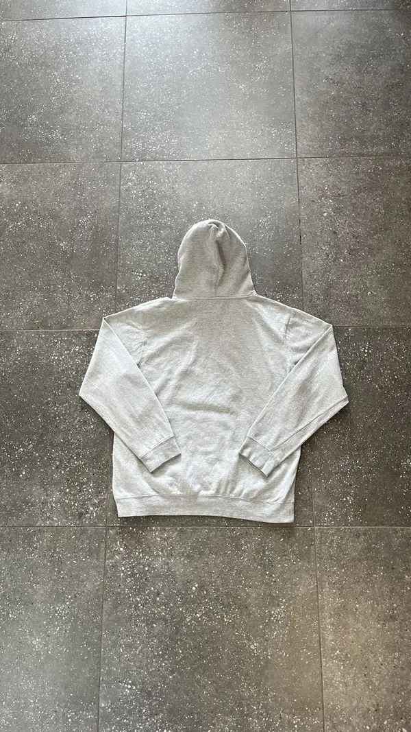Vintage Grey Stussy Hoodie - Extra Large