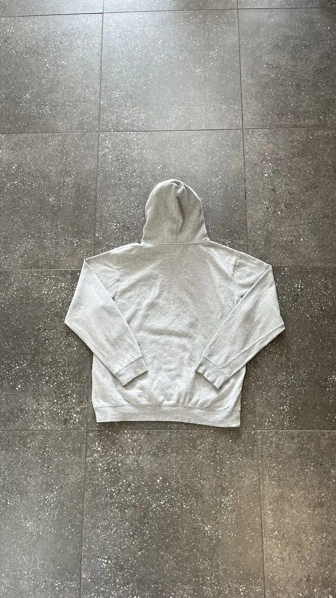 Vintage Grey Stussy Hoodie - Extra Large
