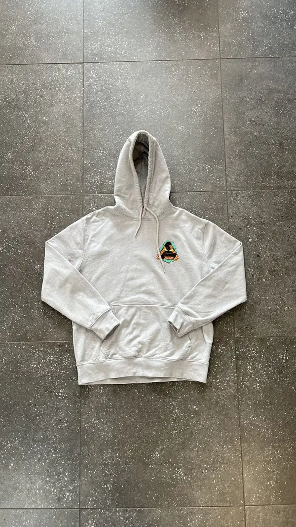 Palace Grey Palace Hoodie - Large