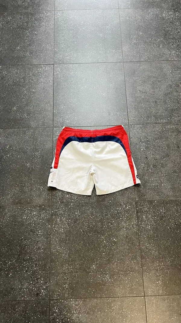 Vintage White & Navy Reebok Shorts - Extra Large