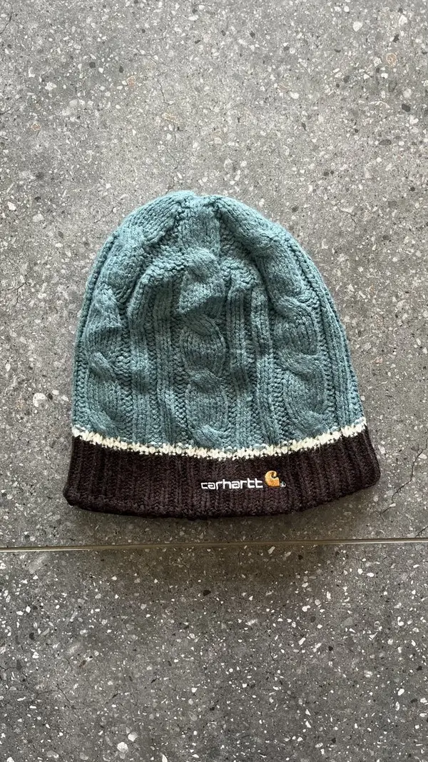 Blue & Brown Carhartt Beanie - One Size Fits All