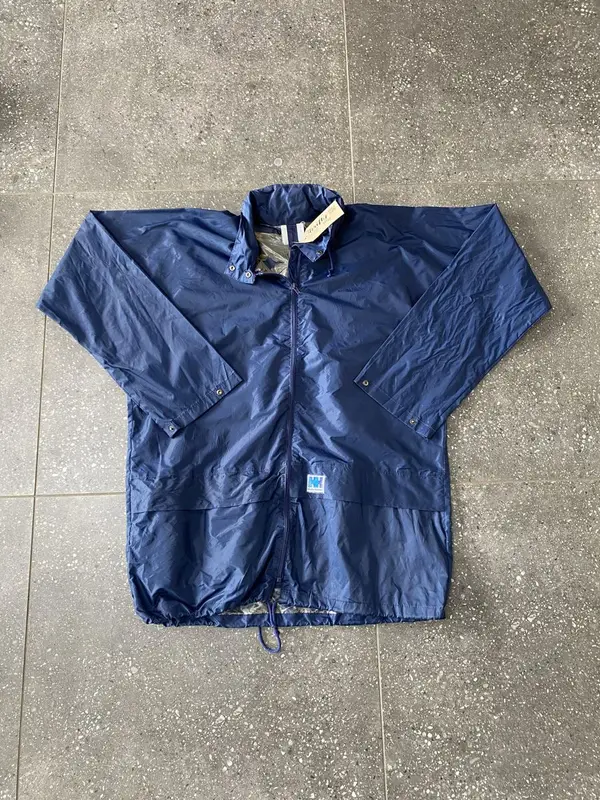  Vintage Navy Helly Hansen Windbreaker - Large