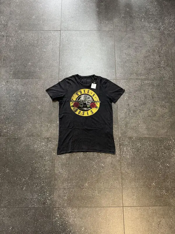  Vintage Washed Black Guns & Roses T-Shirt - Extra Extra Large