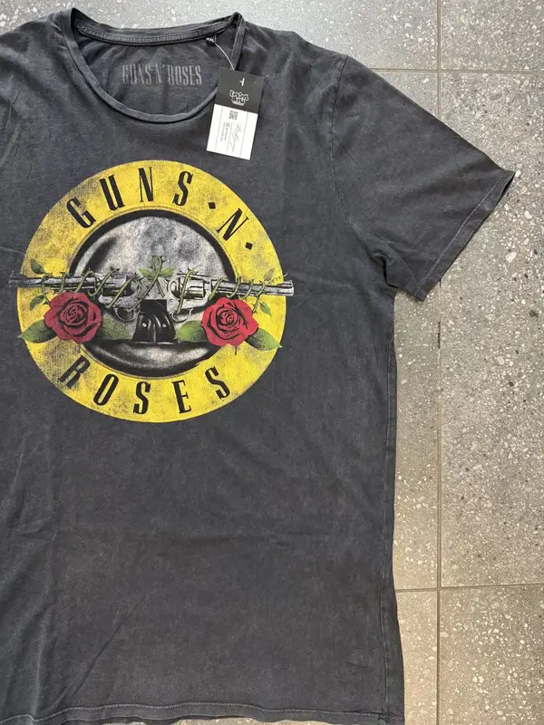 Vintage Washed Black Guns & Roses T-Shirt - Extra Extra Large