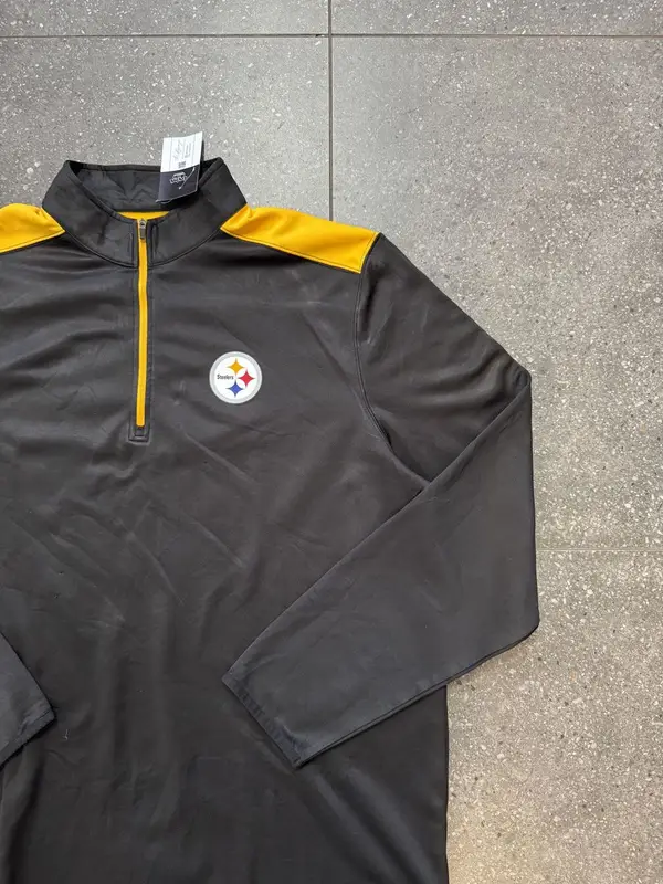 Vintage 1/4 Zip Up Pittsburg Steelers - Extra Large
