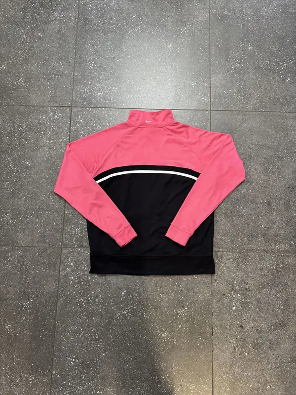 Vintage Black & Pink Nike Jacket - Womens Large