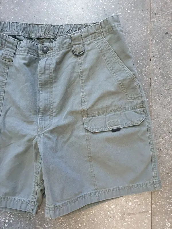 Vintage Grey Wrangler Cargo Shorts - (38) Extra Large