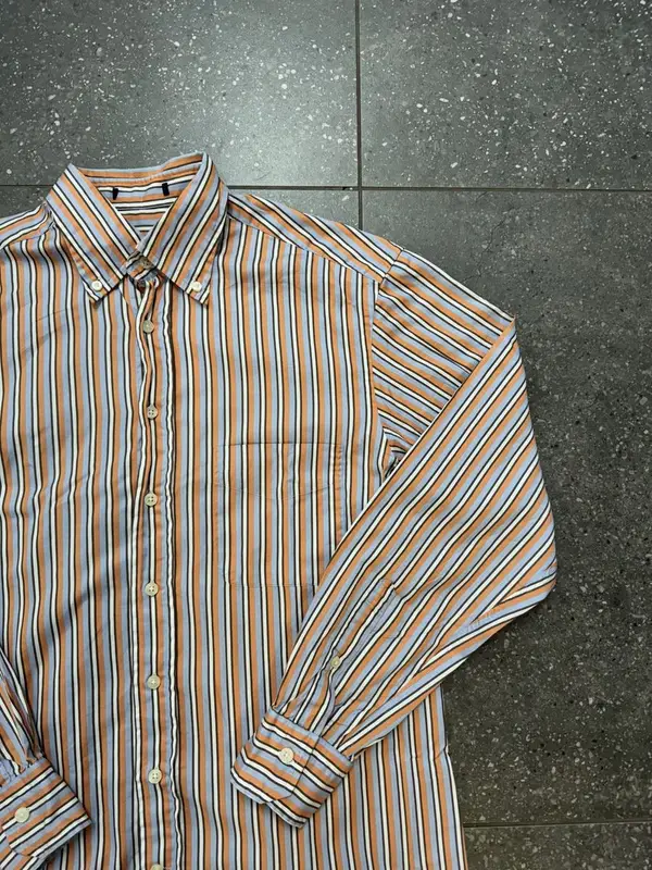 Classic Orange & Navy Gant Shirt - Medium