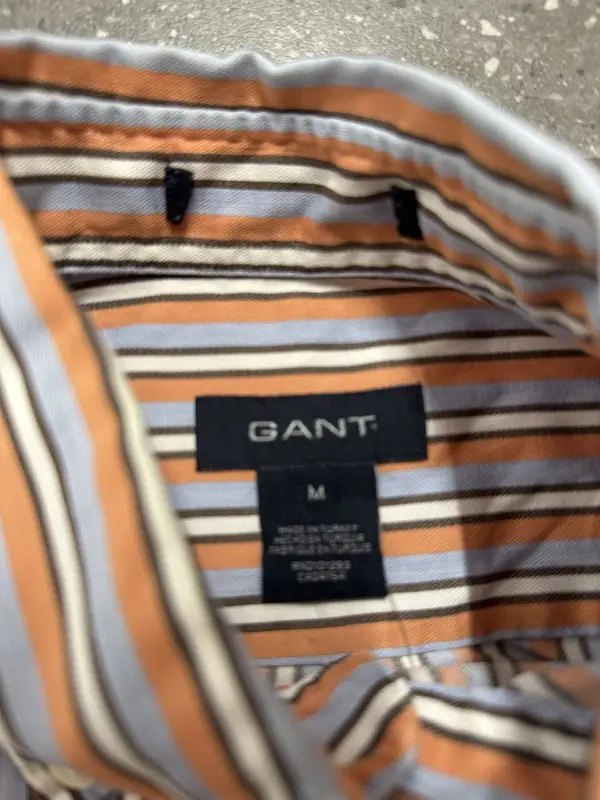 Classic Orange & Navy Gant Shirt - Medium