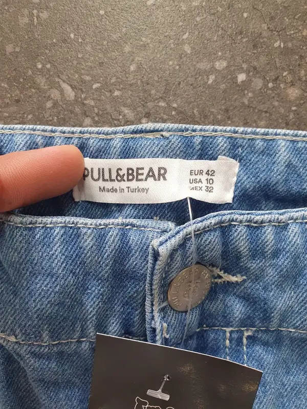 Vintage Blue Pull & Bear 1/4 Carpenter Jeans (28) Medium
