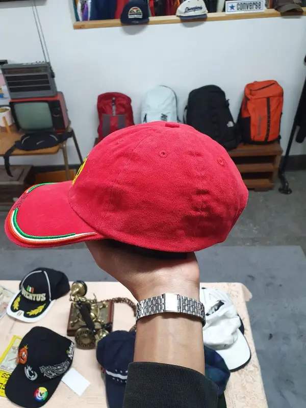 Vintage Red Ferrari Cap - One Size Fits All