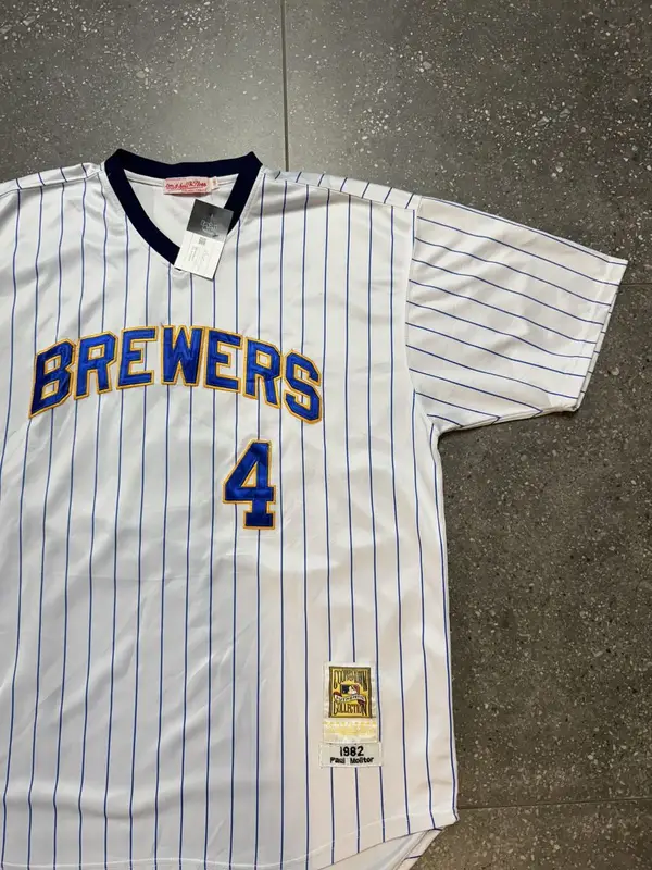 Vintage Mitchell & Ness Brewers Paul Molitor Jersey -Extra Large