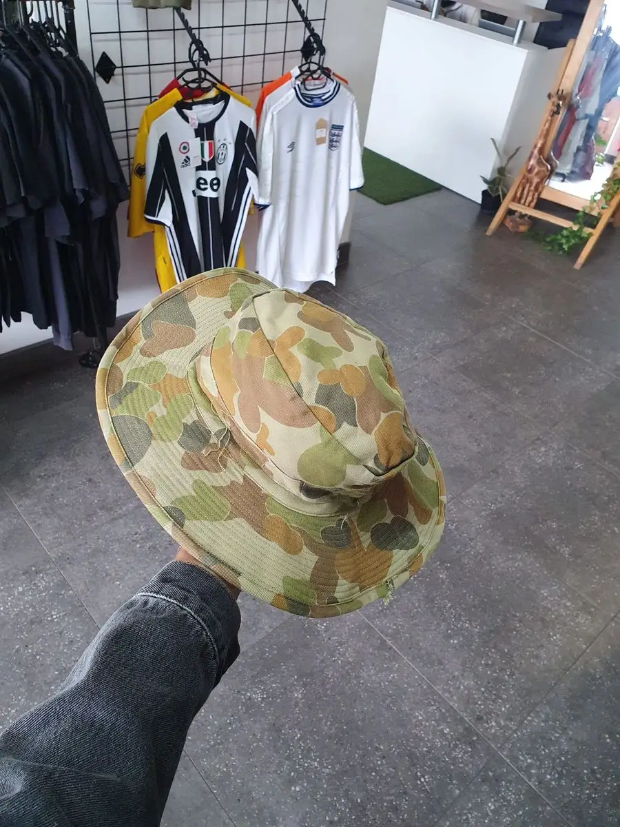  Vintage Auscam Camouflage Boonie Hat - One Size Fits All