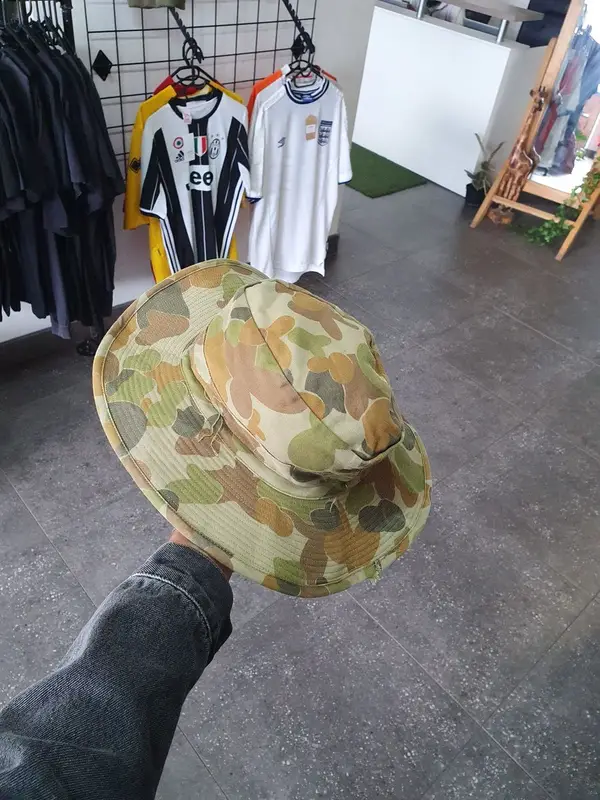  Vintage Auscam Camouflage Boonie Hat - One Size Fits All