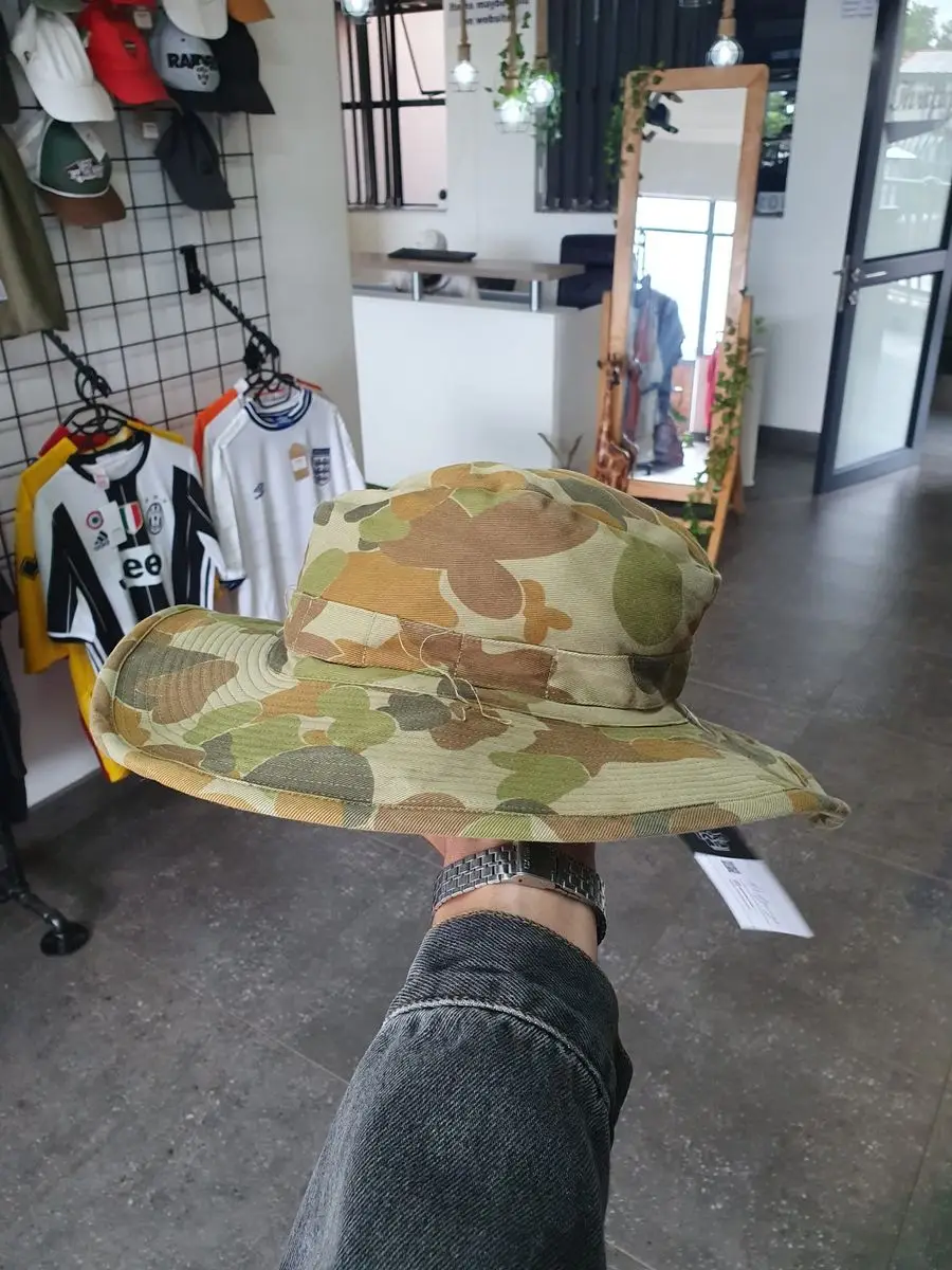 Vintage Auscam Camouflage Boonie Hat - One Size Fits All