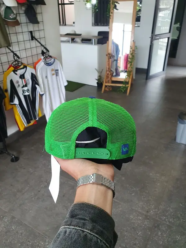 Vintage Green White & Navy RVCA Cap - One Size Fits All