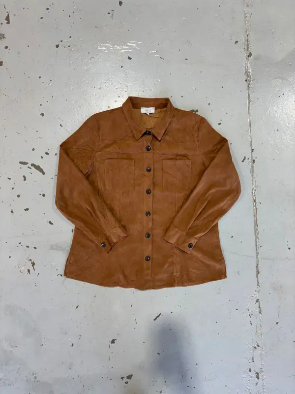  Womens Brown Choice Shacket - 46