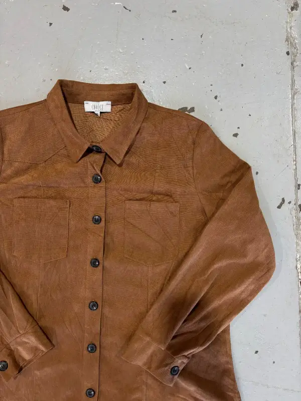 Womens Brown Choice Shacket - 46