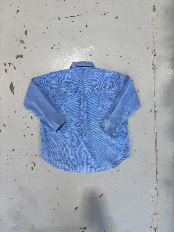 Womens Blue Zara Corduroy Long-Sleeve Shirt - Small