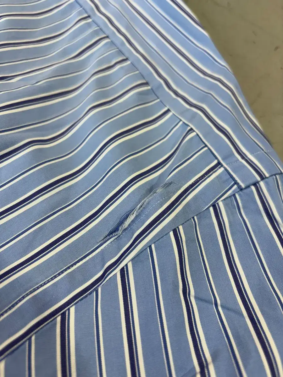 Blue Striped Polo Ralph Lauren Long-Sleeve Shirt - Large