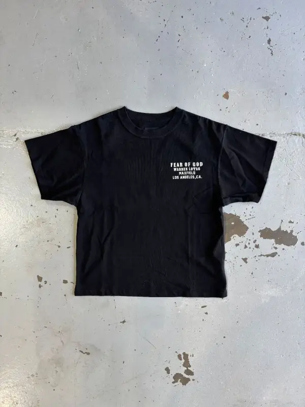 Fear of God Black Fear of God x Warren Lotas Fight for your Faith T-Shirt - Small