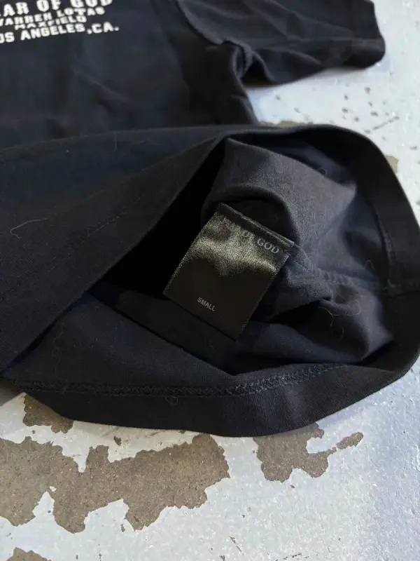 Black Fear of God x Warren Lotas Fight for your Faith T-Shirt - Small