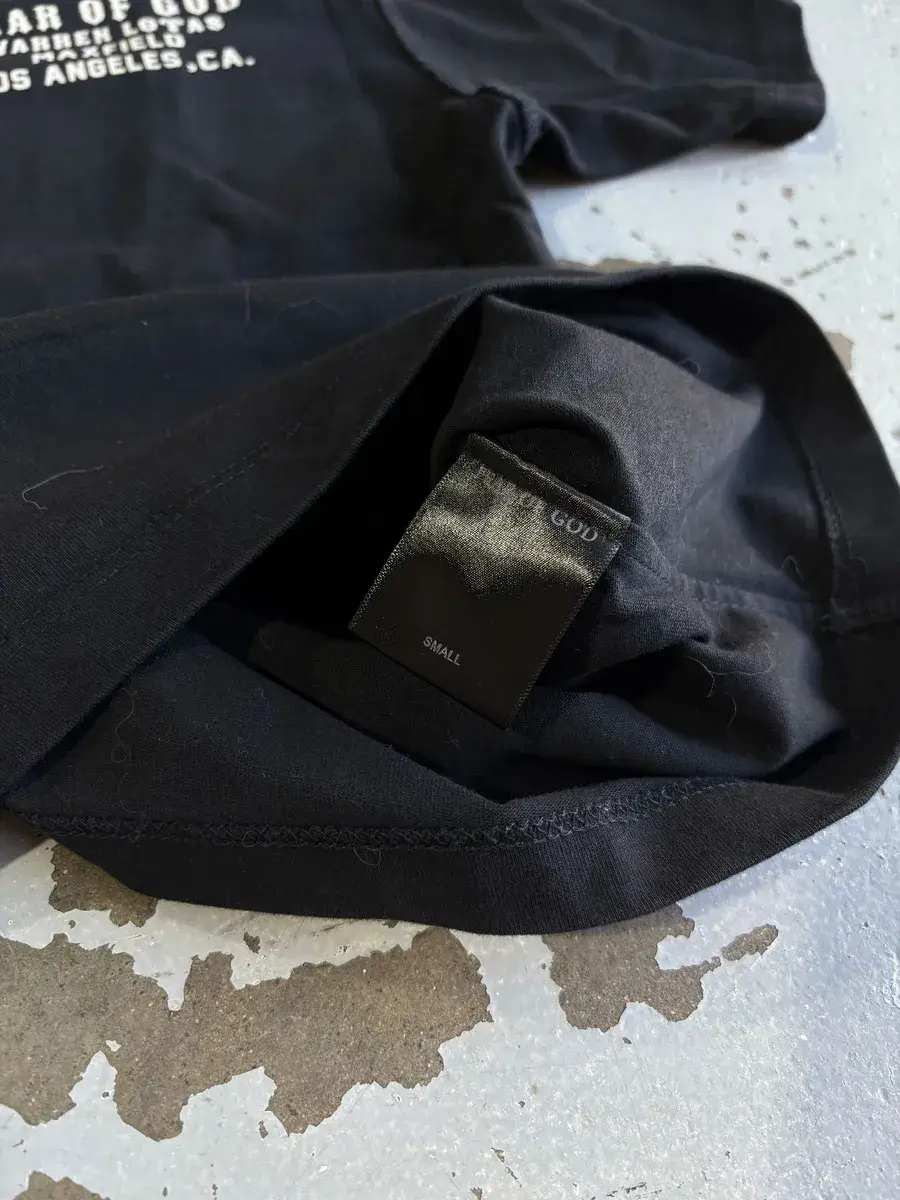 Black Fear of God x Warren Lotas Fight for your Faith T-Shirt - Small