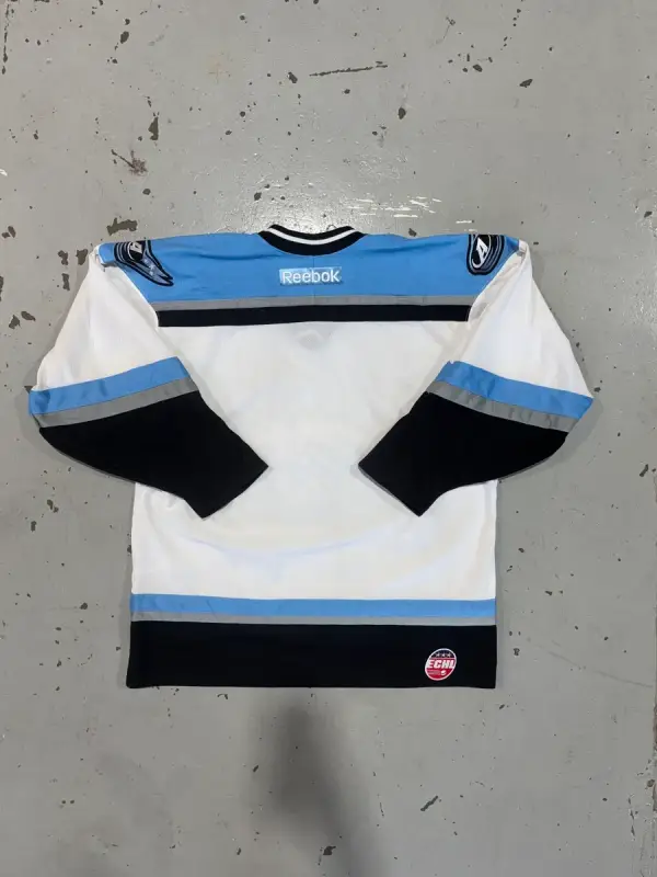 Blue & White Reebok Alaska Aces ECHL Hockey Jersey - Large